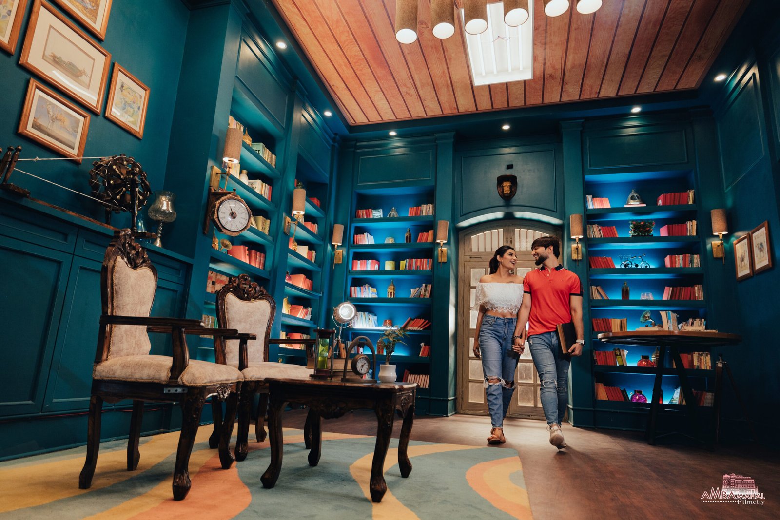 Library-Themed Pre-Wedding Shoot